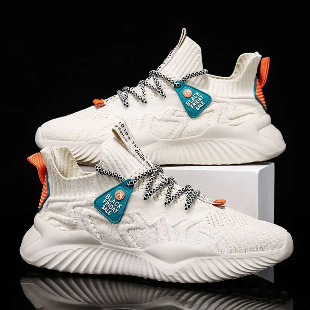 New Running Sneakers Four Seasons Breathable Lace Up Mesh Fashion Casual No Slip Mixed Color Vulcanize Shoes Men Ddmysaturn