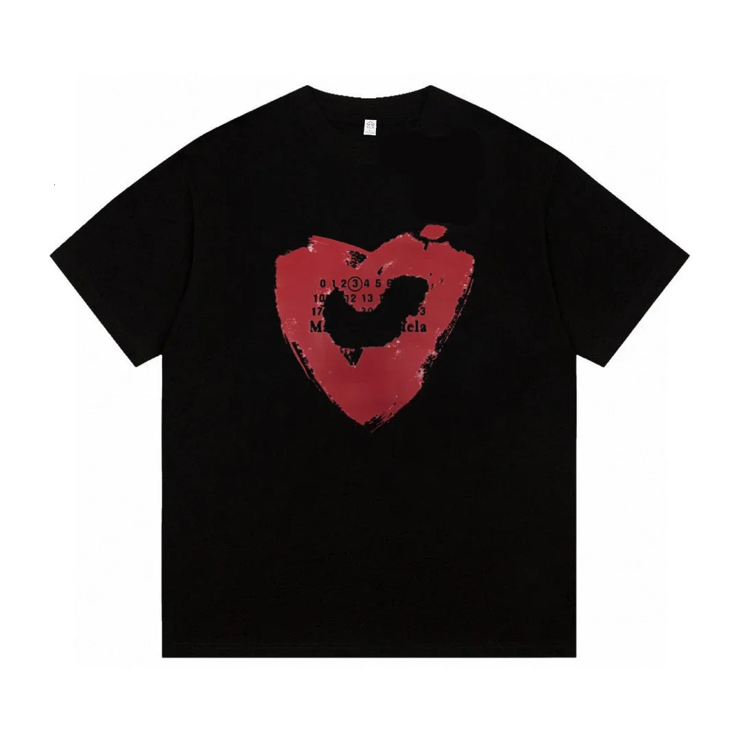 Summer s Love Valentines Day Exclusive Casual Short Sleeve Tshirt for Men and Women MM6 100%Cotton Clothes Y2k Top 240531