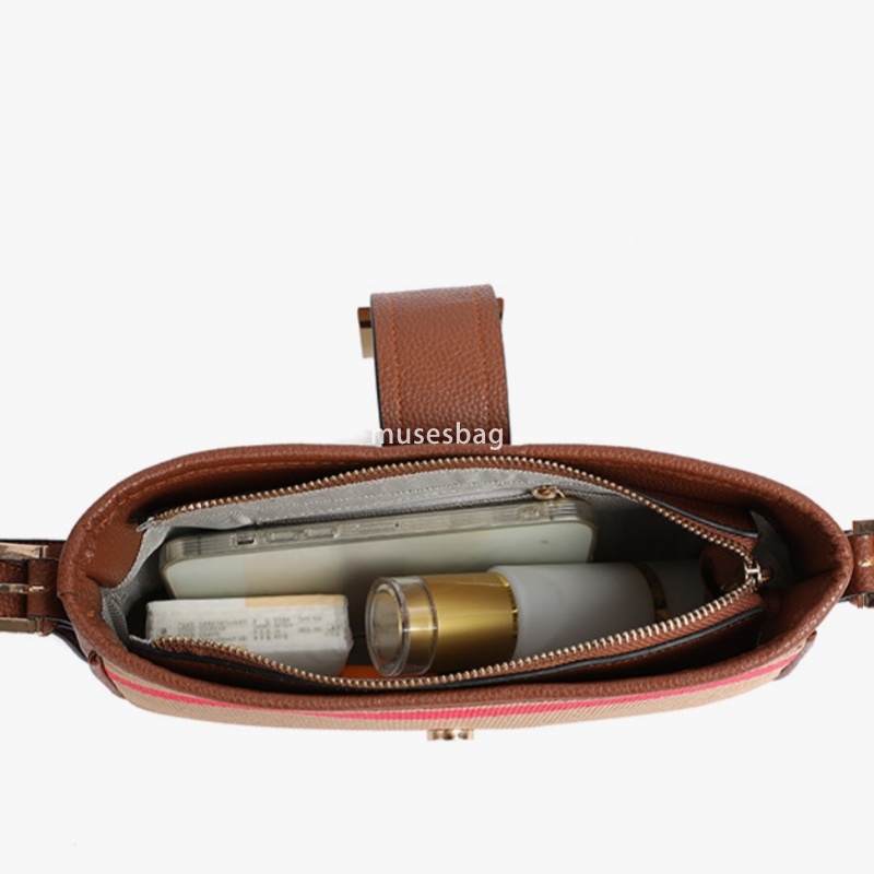 New Women Bag Fashionable and Minimalist Contrast Color Shoulder Bag Handbag European and American Retro Square Button Stick Bag Underarm Bag