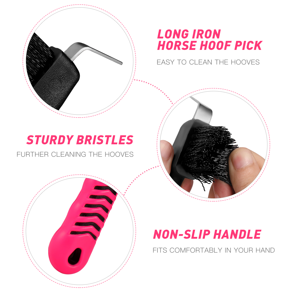 Hair Remover Tool Hoof Pick Horse Hoof Picker Horse Brush Horse Grooming Tools Horse Brushes Grooming Random Color Horse Tack