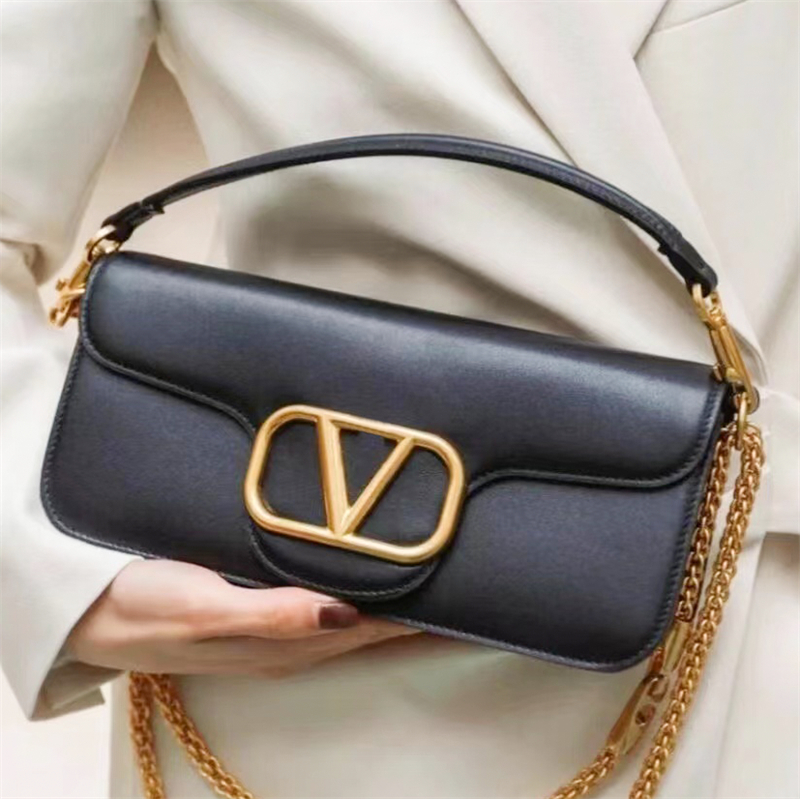 High quality LOCO canvas shoulder chain bag fashion handbag Womens hobo clutch leather crossbody envelope Designer Wallet mens Underarm tote Even s bags