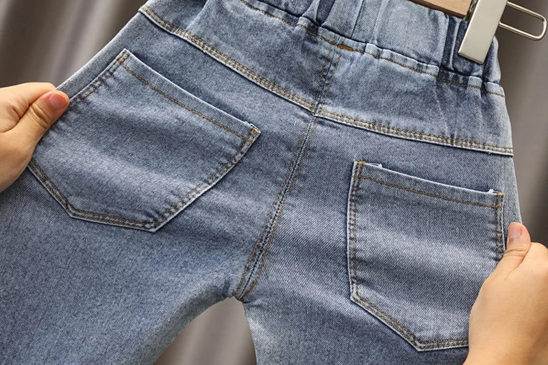 IENENS Kids Baby Girls Casual Clothes Jeans Trousers Toddler Infant Denim Clothing Pants Children Bottoms 1 2 3 4 5 6 7 Years 240531