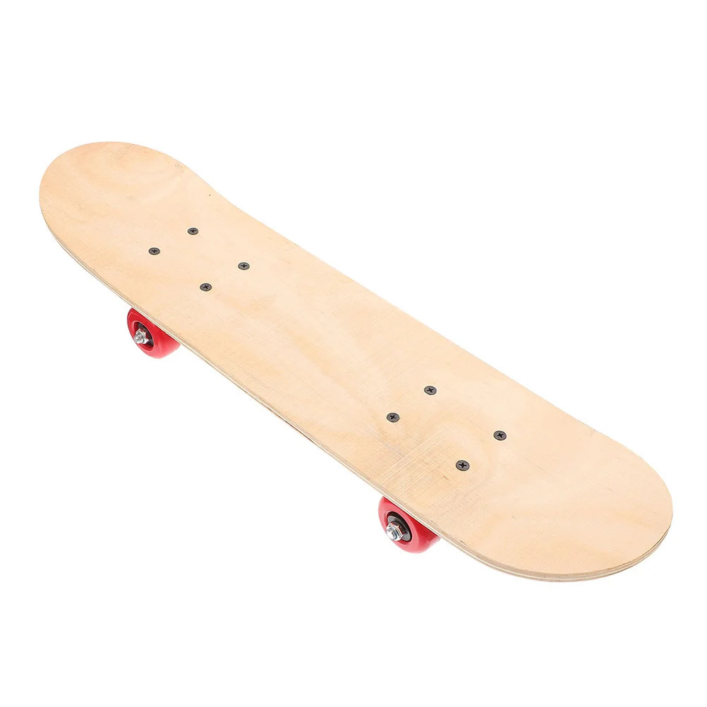 DIY Blank Skateboard Wooden Decks Longboard Wheel Truck Game Toys Outside Kids For Beginner Random 240528