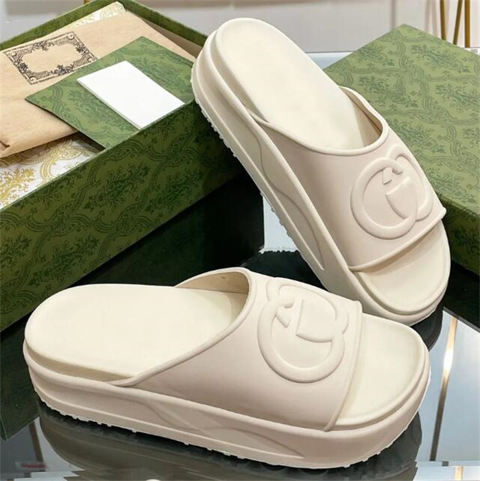 Designer Slippers Women Platform Perforated G Sandals Shoes Foam Sandal Beach Slides Woman Slipper Classics Retro Ladies Sandals