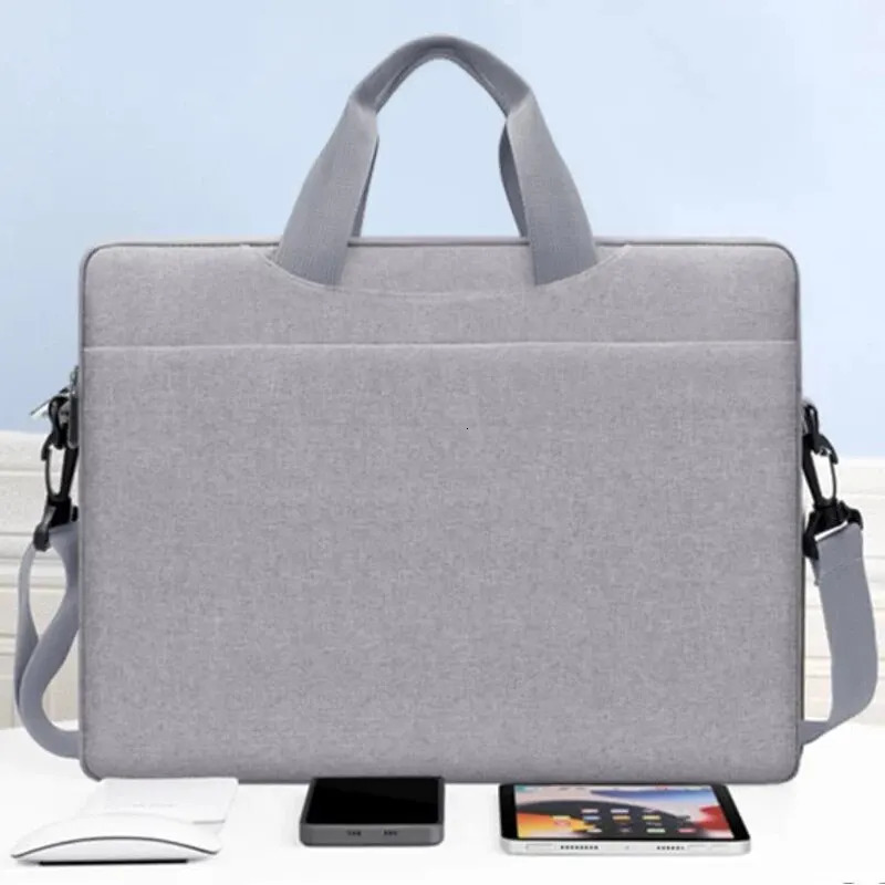 Laptop Bag 14 15 Inch Water Resistant Laptop Sleeve Case with Shoulder Straps Handle Notebook Computer Case Briefcase 240528