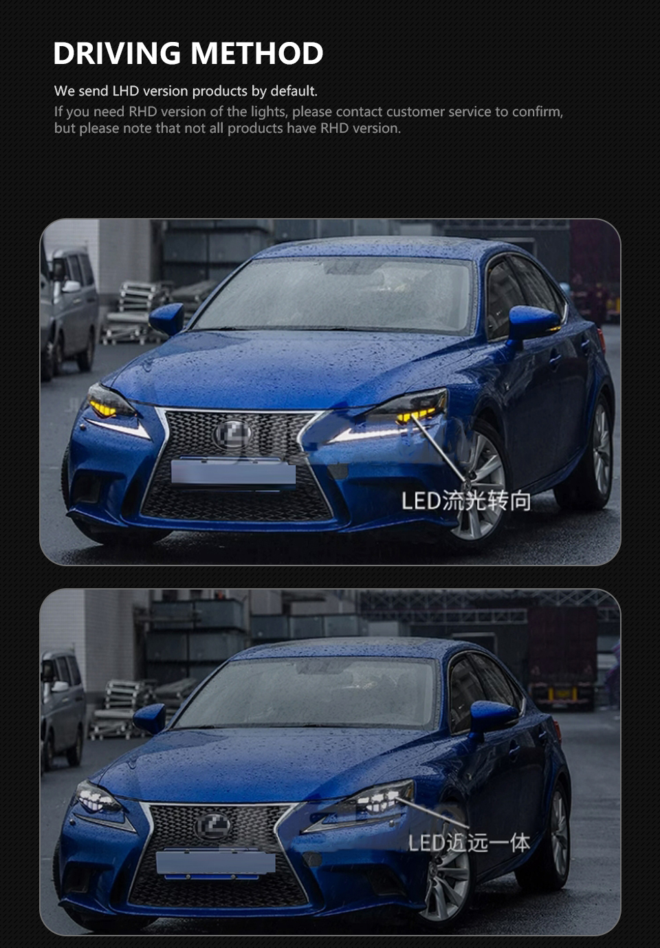 LED Headlight for Lexus is is250 20 13-20 16 is300 Head Lamp Upgrade DRL Dynamic Signal Lamp Front light Assembly