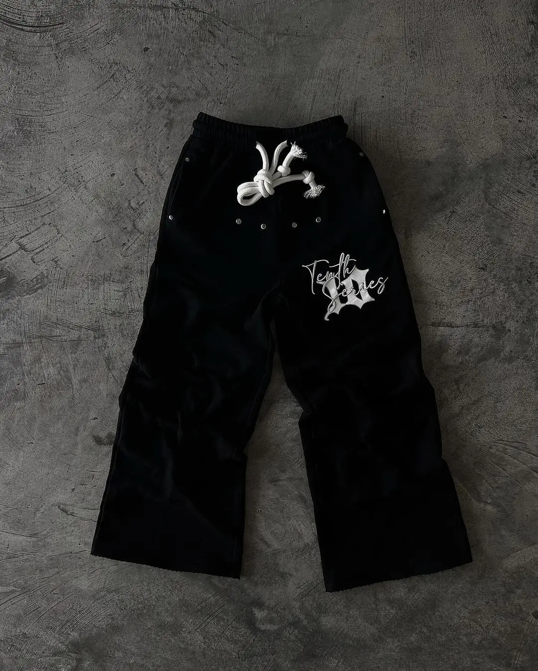 Streetwear Pants Y2K Sweatpants Mens Harajuku Hip Hop Letter Embroidery Baggy Casual Pants Elastic Waist Jogging Pants 240527