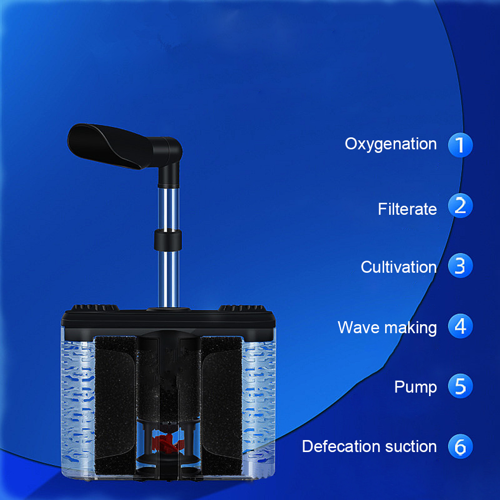 Fish Tank Filters Internal Aquarium Filter With 2 Pressure Adjusting Switch, Sponge Internal Fish Tank Filters For Fish Tank