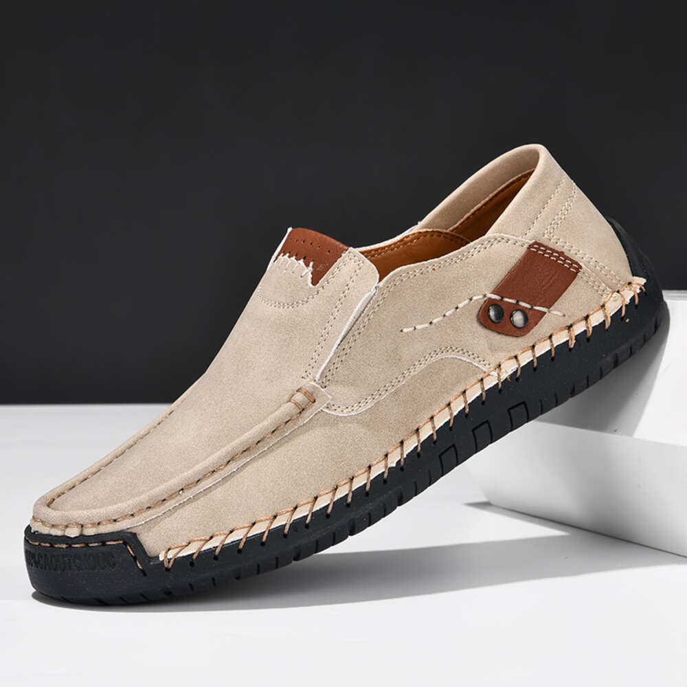 Ddmysports New Soft Loafers Slip On Leather Casual For Moccasins Plus Size Flats Sneakers Men Andmade Design Man Shoes OUTDOOR