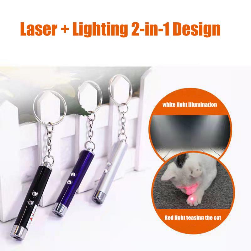 Laser Pointer for Cats Interactive Pet Laser Toy Pet Enrichment Toys for Indoor Cat Kitten to Play Exercise