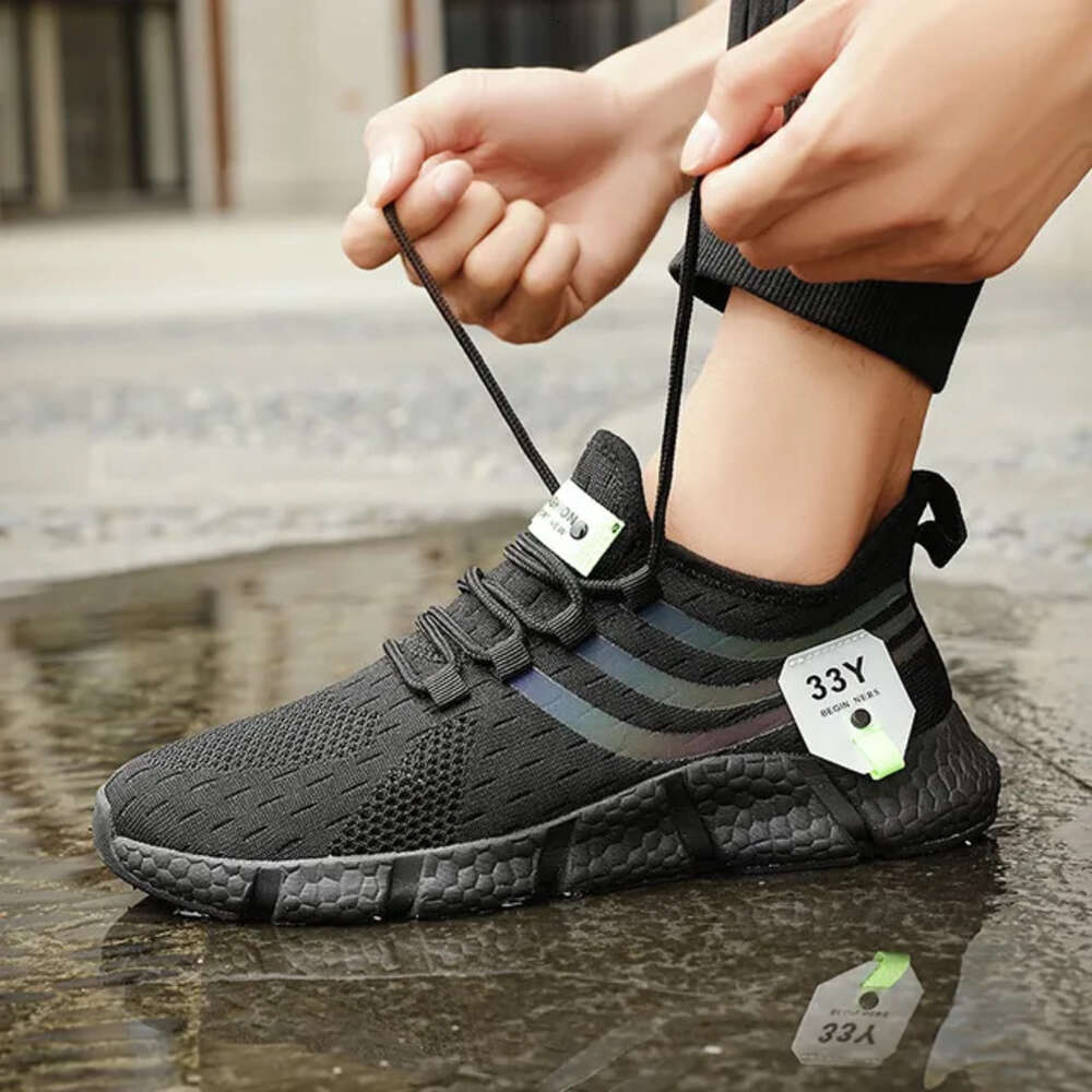 Ddmysports Men Breathable Classic Running Sneakers For Man Outdoor Light Comfortable Mesh Shoes Slip On Walking Shoestenis Women OUTDOOR