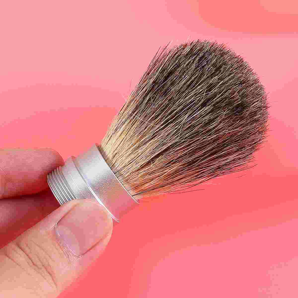 Shaving Brush Shave Brush Beard Protable Cleaning Brush with Aluminum Tube for Travle Home Barber Shop