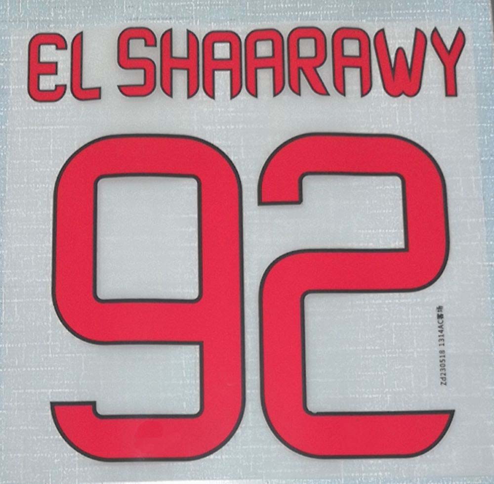 13-14 KAKA BALOTELLI EL SHAARAWY nameset patch