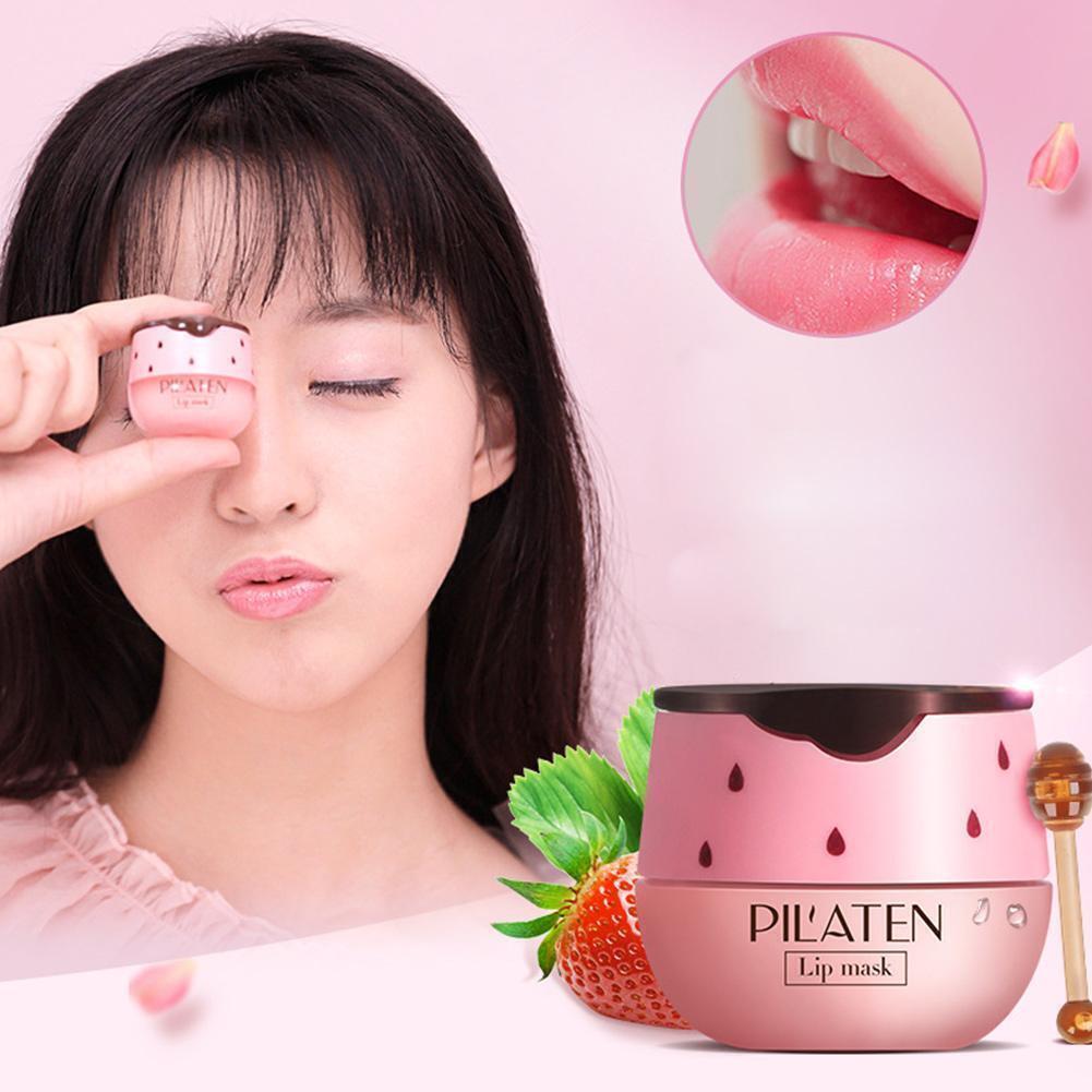 Strawberry/honey Moisturizing Lip Sleep Lip Balm Nourishing Care 7.5g Lip Anti-wrinkle Lip Makeup Care Unisex Anti- G4n7