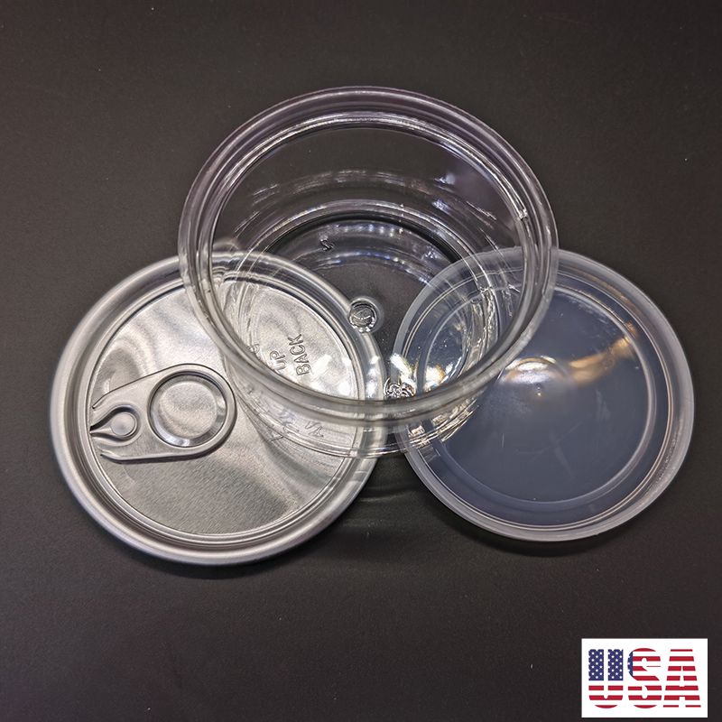 3.5g Plastic Cans Empty Bottles Customize Labels Available Food Grade Jars Container 3.5 Gram 100ml Tinplate Can Childproof Packaging