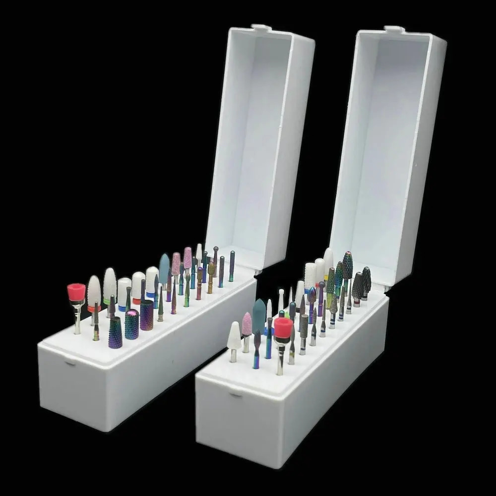 30pcs nail bit Ceramic diamond cuticle Effile carbide remover for home salon acrylic gel nail processing tool 240511