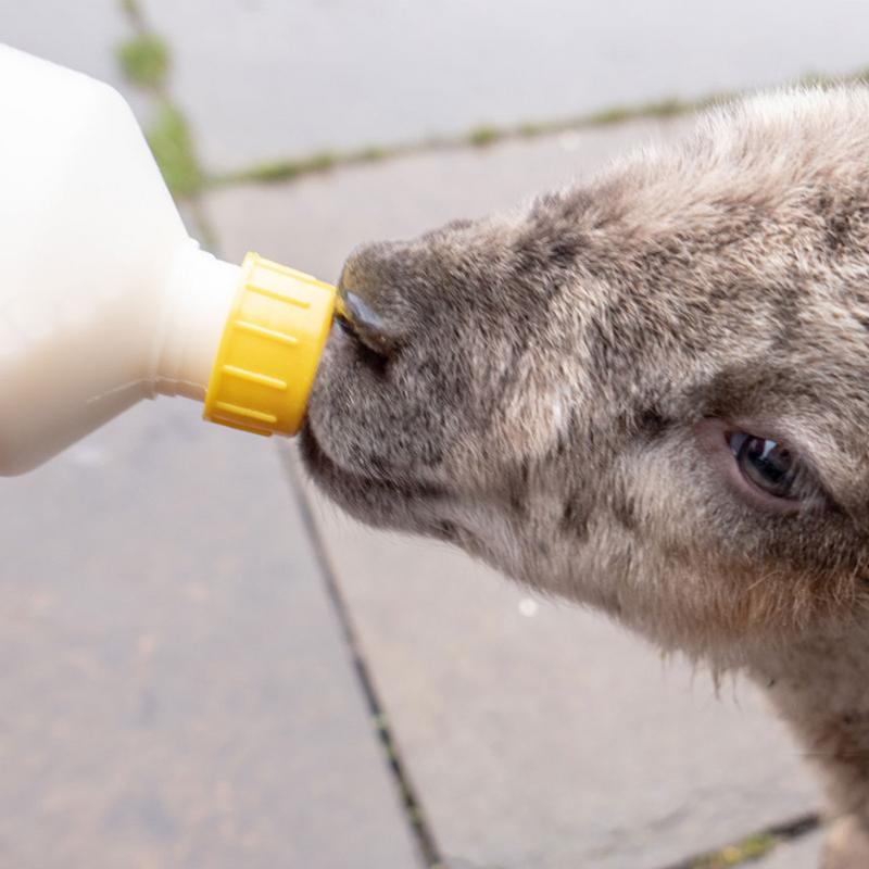 10pcs Lamb Goat Milk Nipple Drinker Livestock Feeding Tools Soft Rubber Pacifier Bottle Feeding Artifact Teats For Feeding Sheep