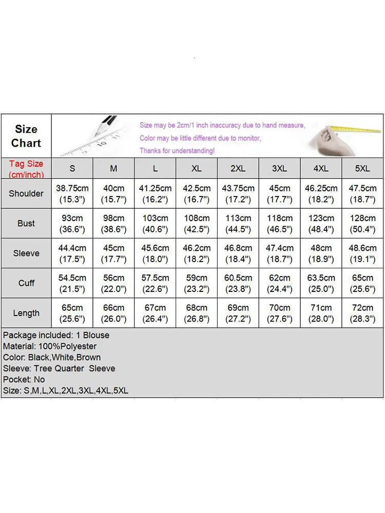 VONDA Summer Elegant Women Blouse Fashion Tunic Tops Casual Stand Collar 34 Flare Sleeve Office Shirts Oversized Blusas 240531