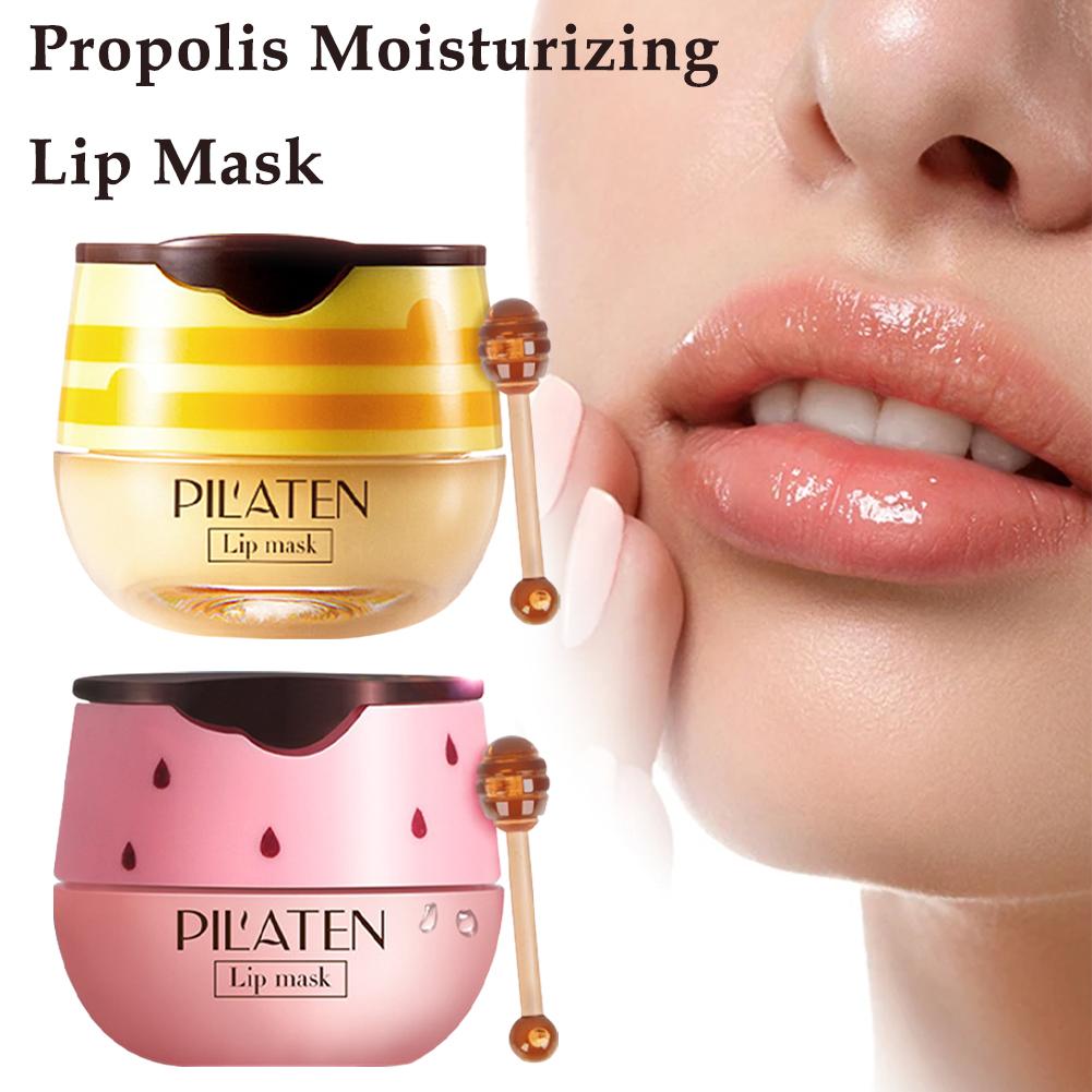 Strawberry/honey Moisturizing Lip Sleep Lip Balm Nourishing Care 7.5g Lip Anti-wrinkle Lip Makeup Care Unisex Anti- G4n7