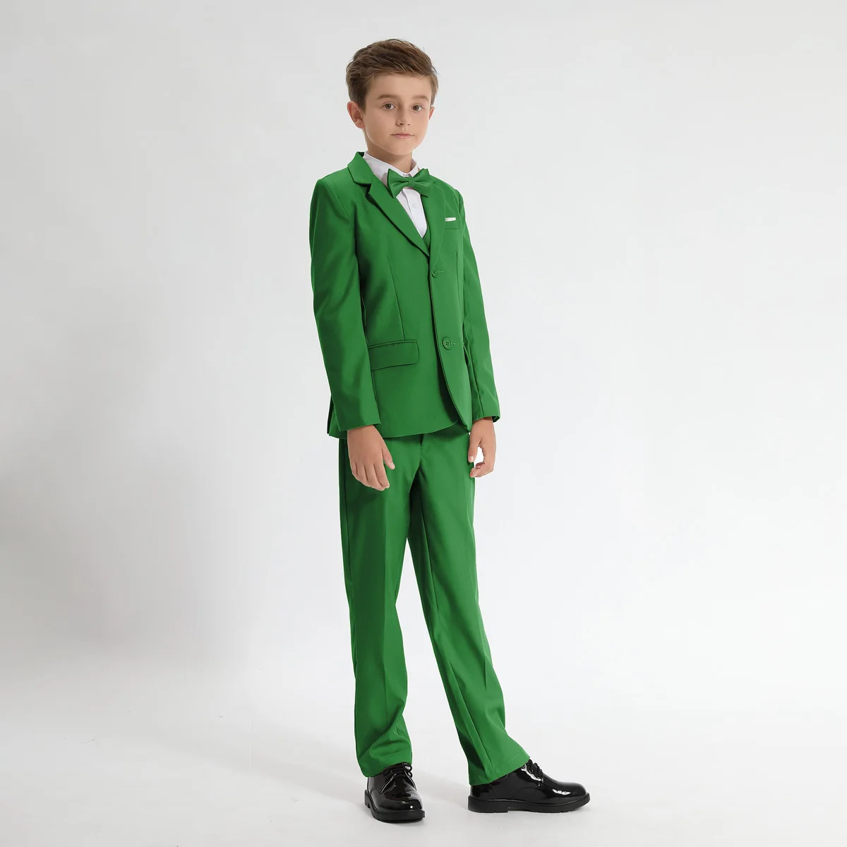 Kids Blazer Boys Easter Outfit Wedding Suit Formal Solid Jacket Teenager Gentleman Birthday Party Gift Performance Clothing Set 240531