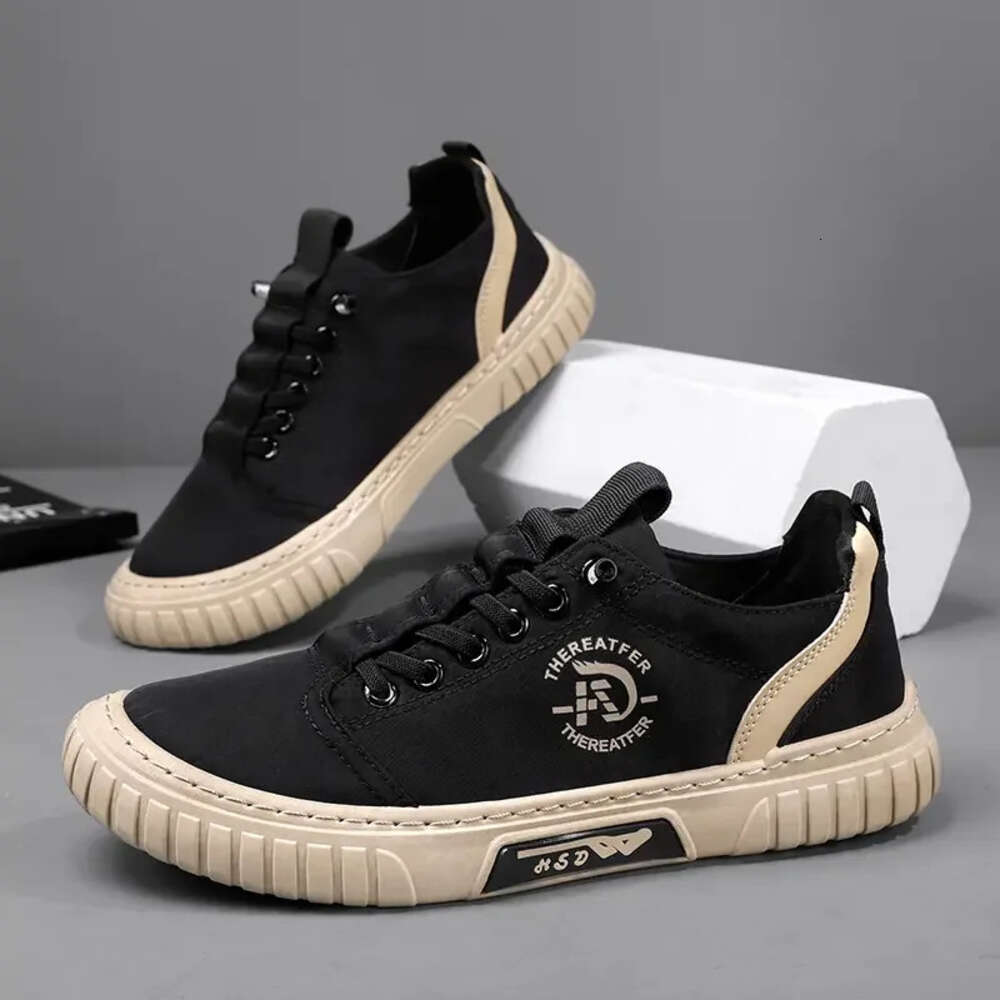 Ddmysports Men Casual Breathable Black Sneakers Fashion Driving Walking Tennis Shoes For Male Skate Flats Atillas Ombre OUTDOOR