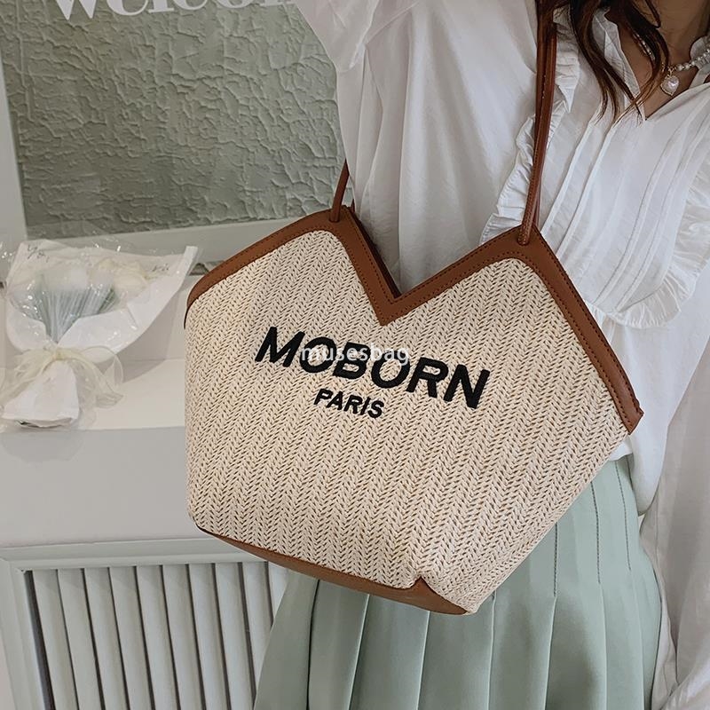 Designer Women's High Quality Retro Multi functional High Grade Grass Woven Bag Summer Fashion Versatile Large Capacity Small and Fashionable Sho