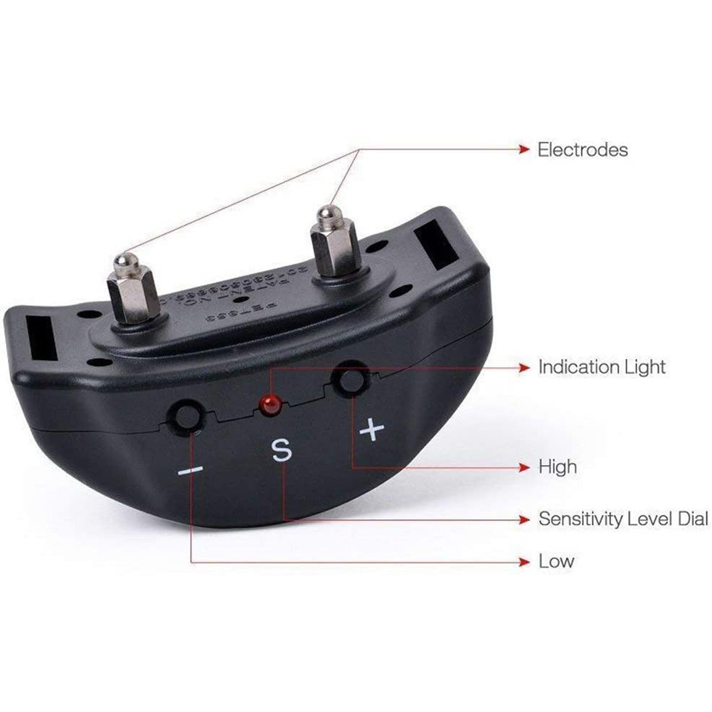 Automatic Anti-Bark Collar Adjustable Bark Stop Shock Collar Harmless Electric Dog Training Collar for Small Medium Dogs