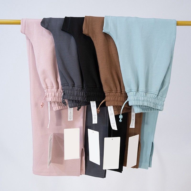 womens yoga softstreme pants splithem long ladies high waist soft fabric straight jogger trousers shows legs yoga fiess