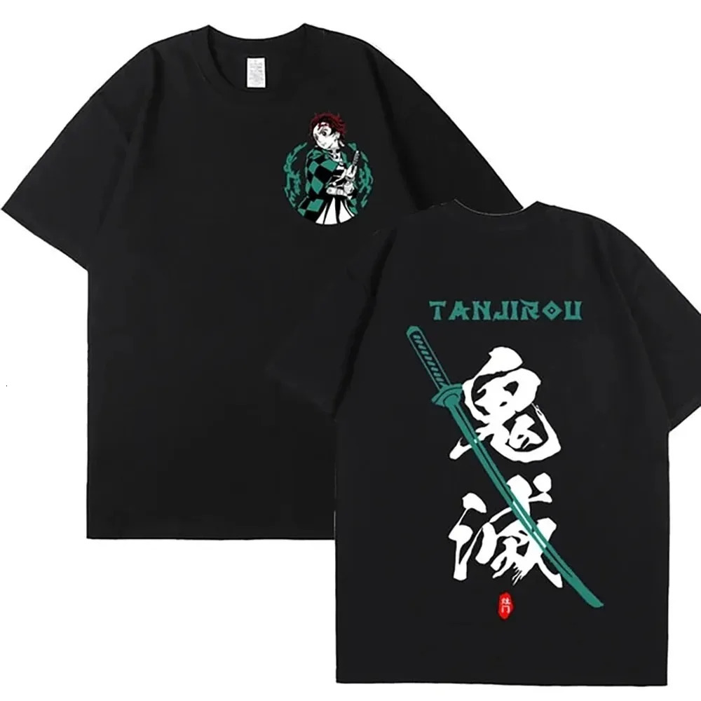 Summer Mens Demon Killer T-Shirt Oversize Cotton Short Sleeve T-Shirt Japanese Anime Beast Fiess Tees Casual Women Top 240524
