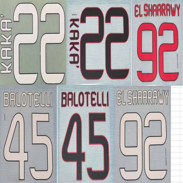 13-14 KAKA BALOTELLI EL SHAARAWY nameset patch