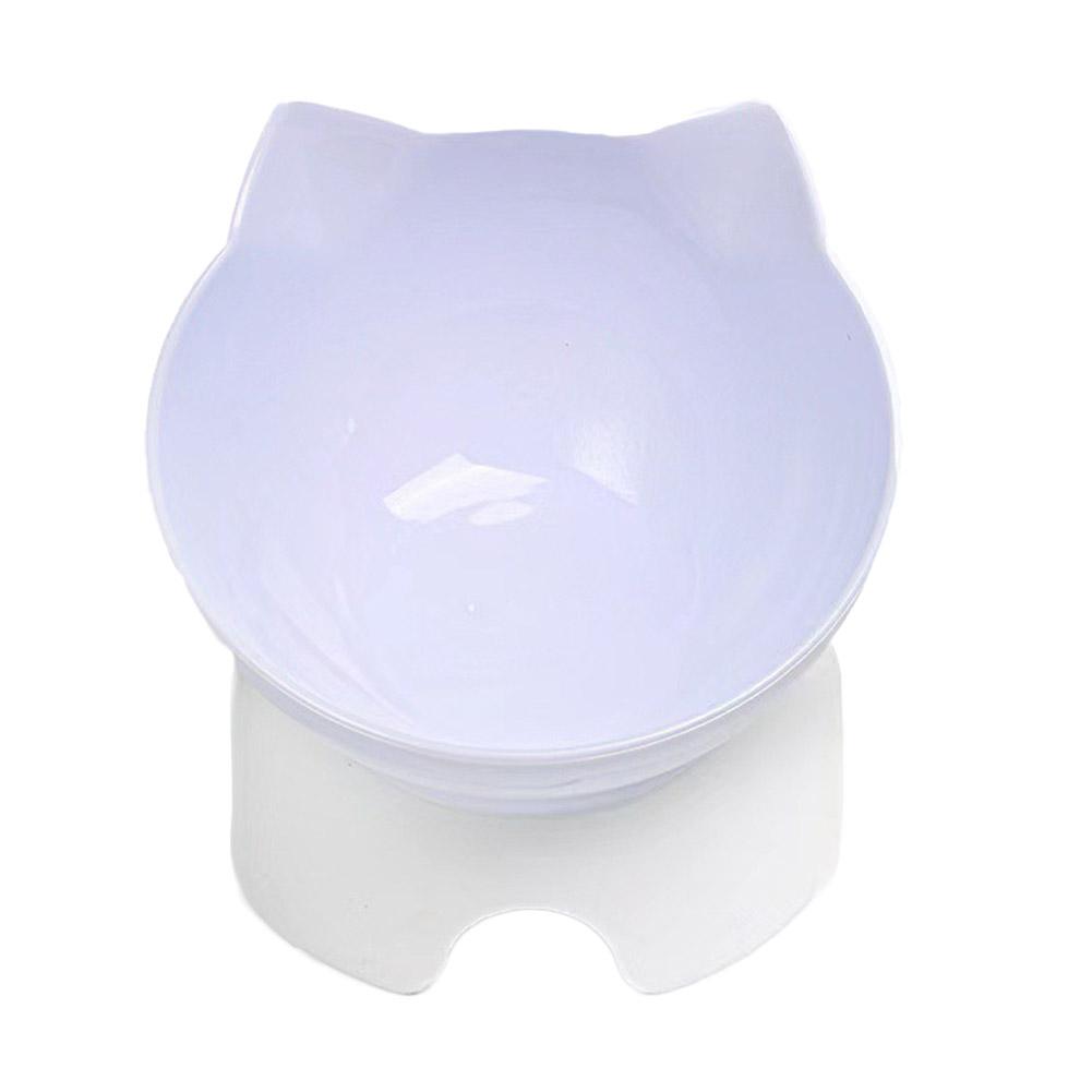 Plastic Tilted Elevated Cat Bowl Pet Food Bowl Tilt Feeding Bottom Protector Pet Antichoking Bowl High Supplies Neck M7Z8