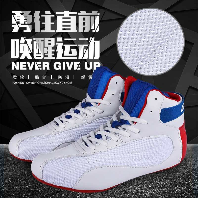 Professional Competition Sports Men Wrestling Shoes Breathable Boxing Shoes for Mens Anti-Slip Sport Shoes Men Training Shoe 240520