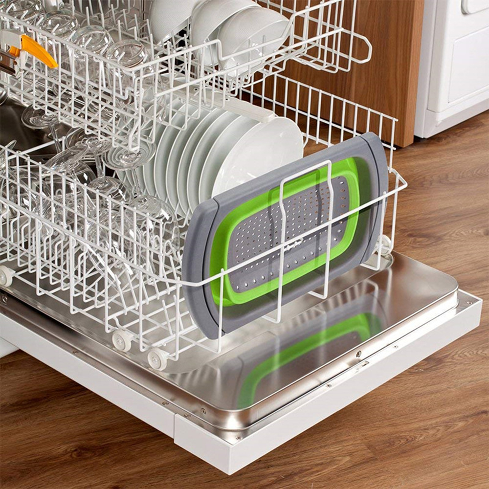 Telescopic Foldable Silicone Strainers Collapsible Colander Set Fruit Vegetable Basket for Home Fruit Cleaning Kitchen Tools ZXH