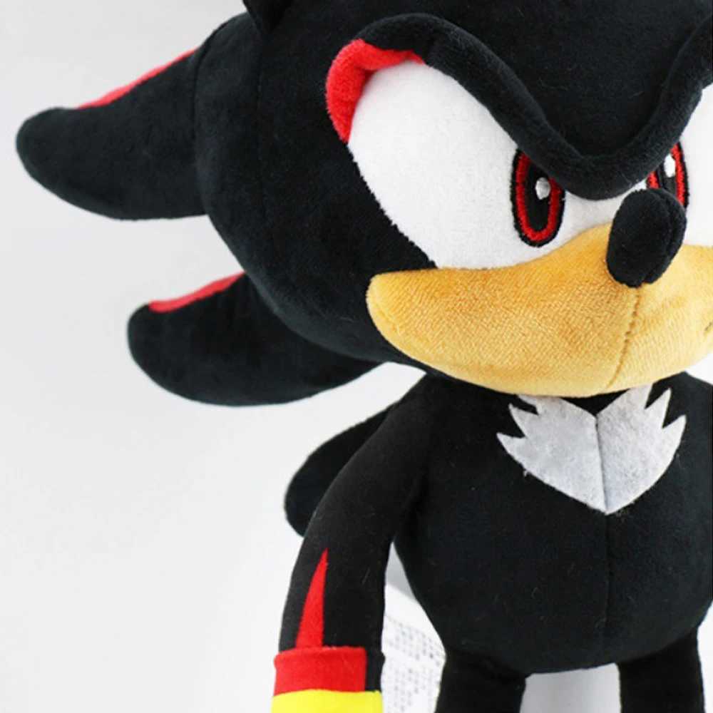 Stuffed Plush Animals 33cm Sonic High Quty Plush Toy Cartoon Hedgehog Doll Tail Shadow Soft Fill Anime Christmas Childrens Birthday Gift T240531