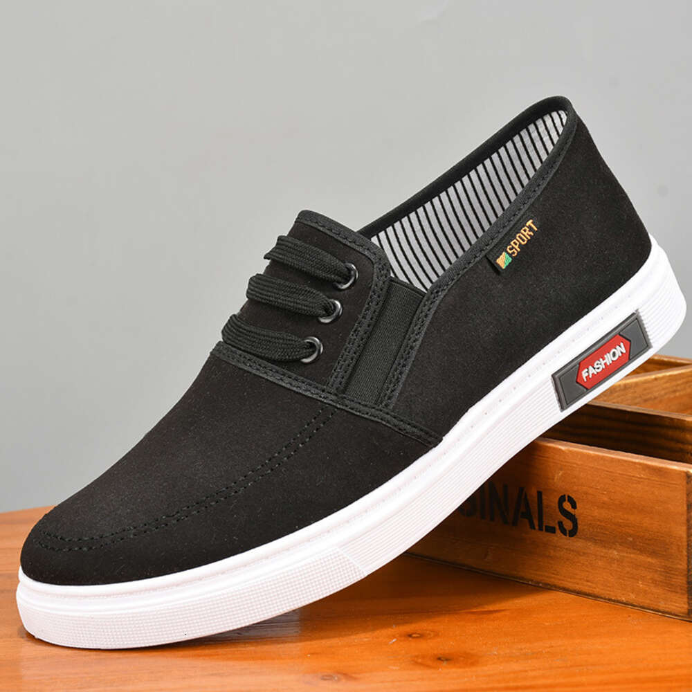 Ddmysports Men Breathable Canvas Shoes For Youth Student Slip On Walking Sneakers Driving Loafers Ouse Moccasins Work Skate Flats OUTDOOR