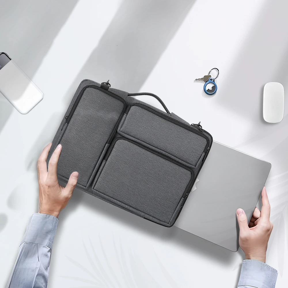 Laptop Bag Notebook Shoulder Bag For Macbook Air Pro Waterproof 14 15.6 Inch Computer Sleeve Pouch Handbag For Student Business 240528