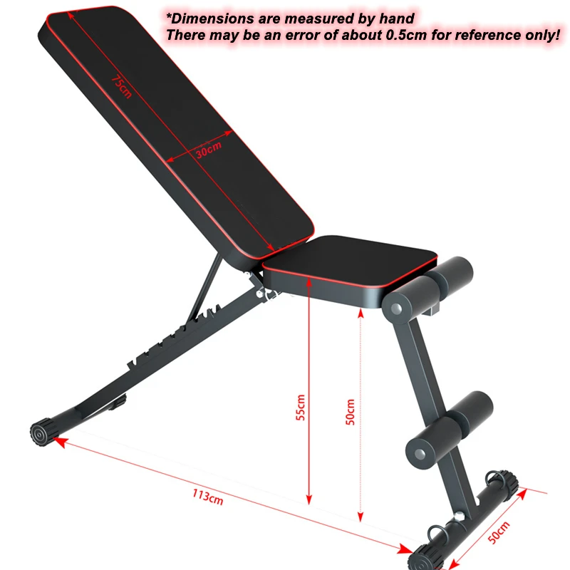350KG Pro Sit Up 7 Gear Adjustment Weight Incline Decline Foldable Workout Gym Exercise Sit-up Bench