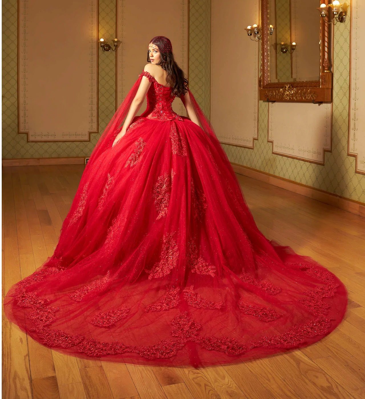 Pink Puffy Mexican Quinceanera Dresses Ball Gown Off The Shoulder Tulle Appliques Pearls Charro Sweet 16 Dresses 15 Anos