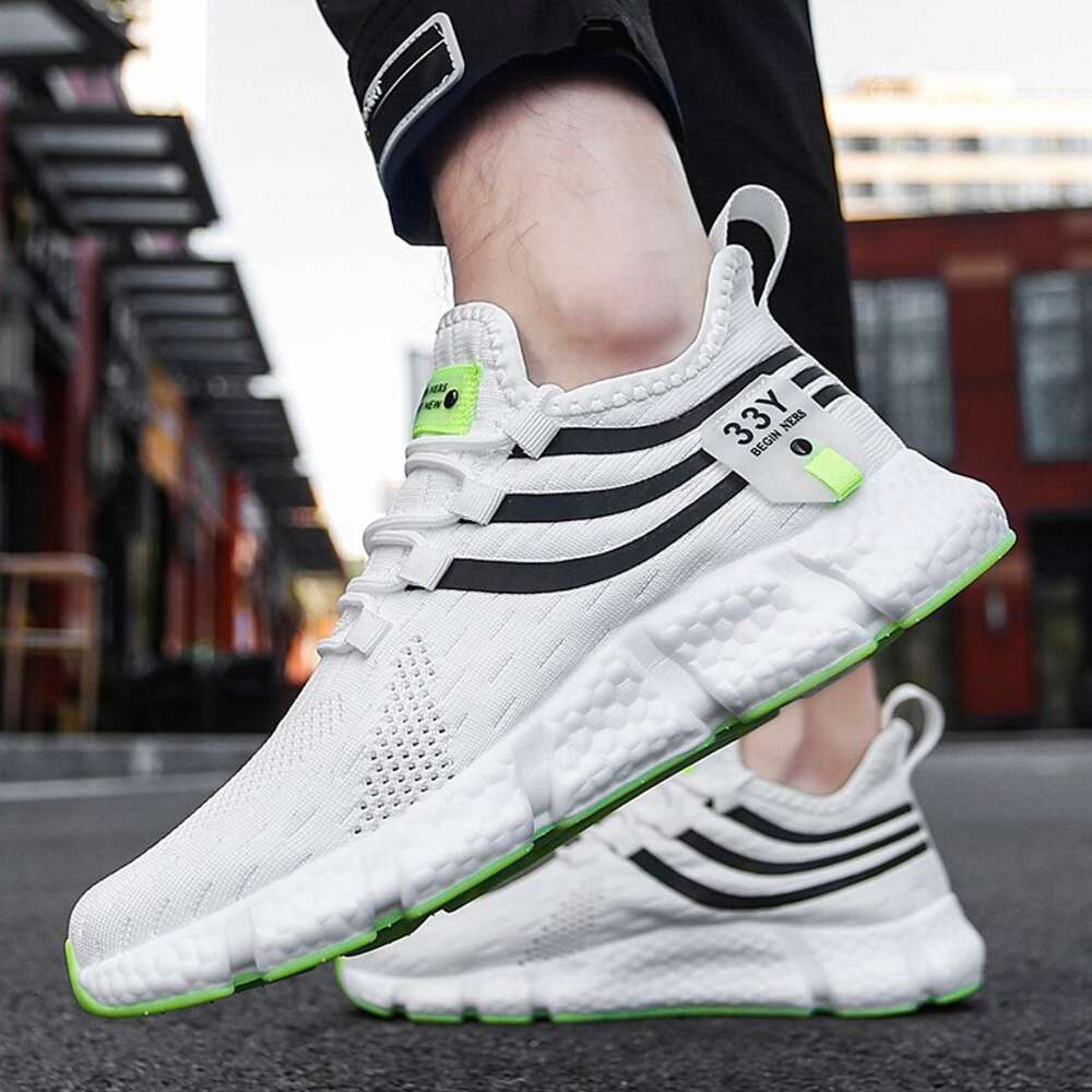 Men Breathable Classic Running Sneakers for Man Outdoor Light Comfortable Mesh Shoes Slip on Walking ShoesTenis Women
