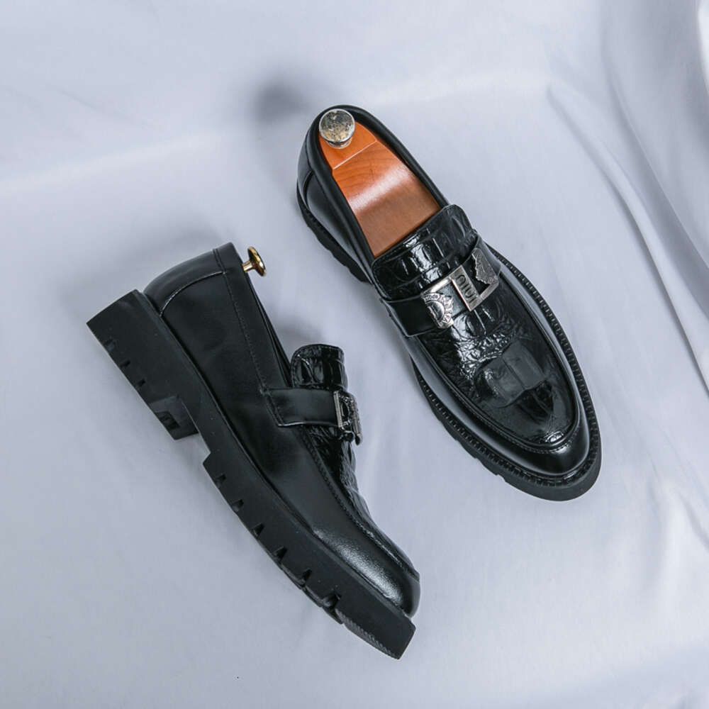 Mens Business And White Party Loafers Thick Soled Men Dress Platform Comfortable Slip On Fashion New Casual Shoes Ddmymonkey Ddmymonkey