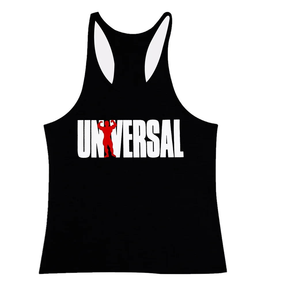 Bodybuilding Man Tank Top Casual Letter Print Gym Men Vest Crop Debardeur Homme Fitness Cloth Undershirt Singlet Sweat for Male 240527