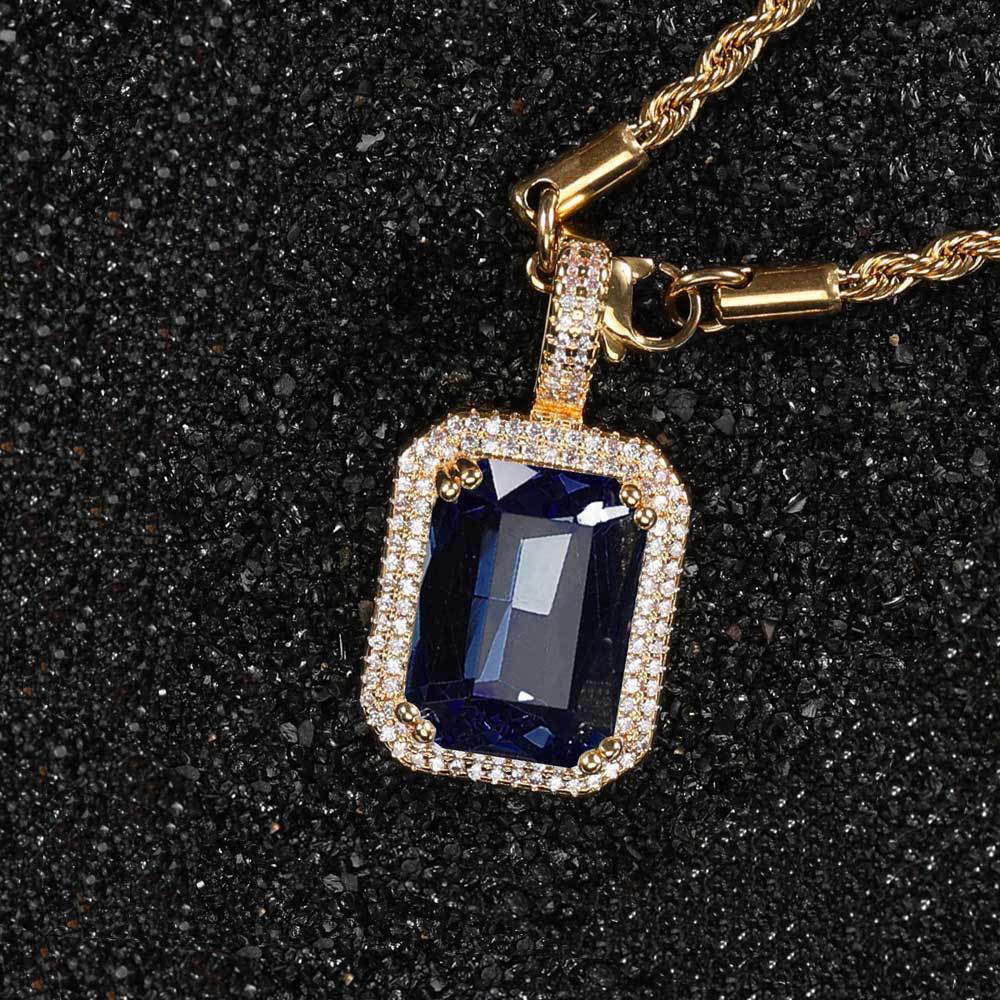 designer new gra Pendant necklaces Sterling Sier VVS Moissanite dia cluster iced out cuban link chain Hip-Hop necklace for men women jewelry gift