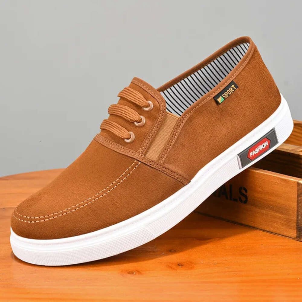 Ddmysports Men Breathable Canvas Shoes For Youth Student Slip On Walking Sneakers Driving Loafers Ouse Moccasins Work Skate Flats OUTDOOR