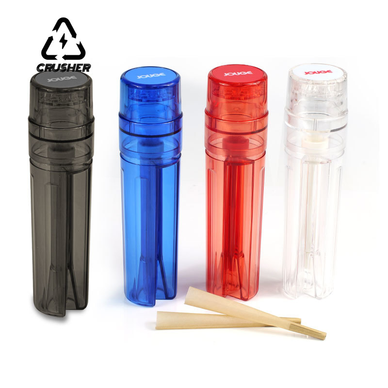 CRUSHER 3 in 1 Cone Roller Pre Roll Paper Filling Machine All in One Tobacco Grinder for DIY Horn Tube Smoking Pipe Accessories