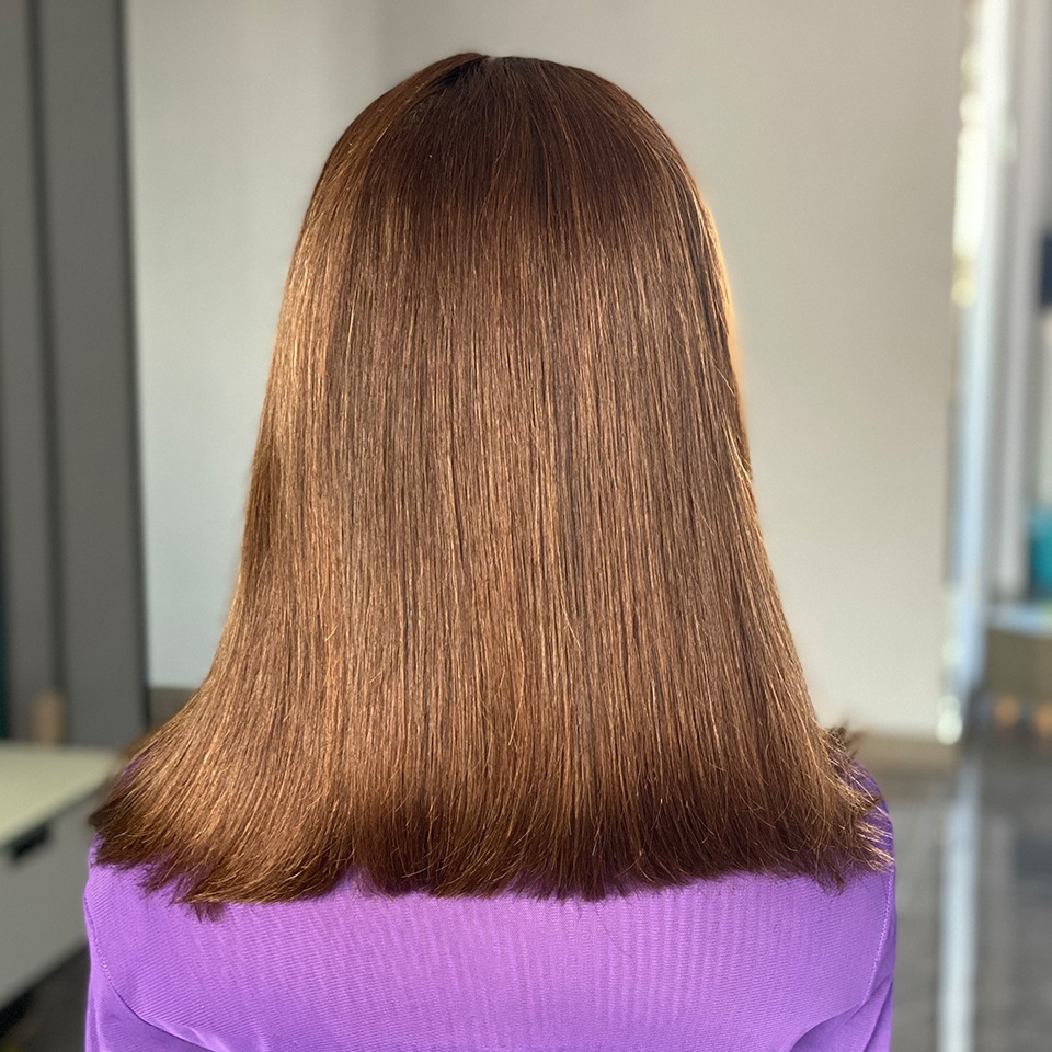 180 Density Brown Bob Lace Human Hair Wigs for Woman 13x4 lace front wig Bright and Smooth Straight Human Wig