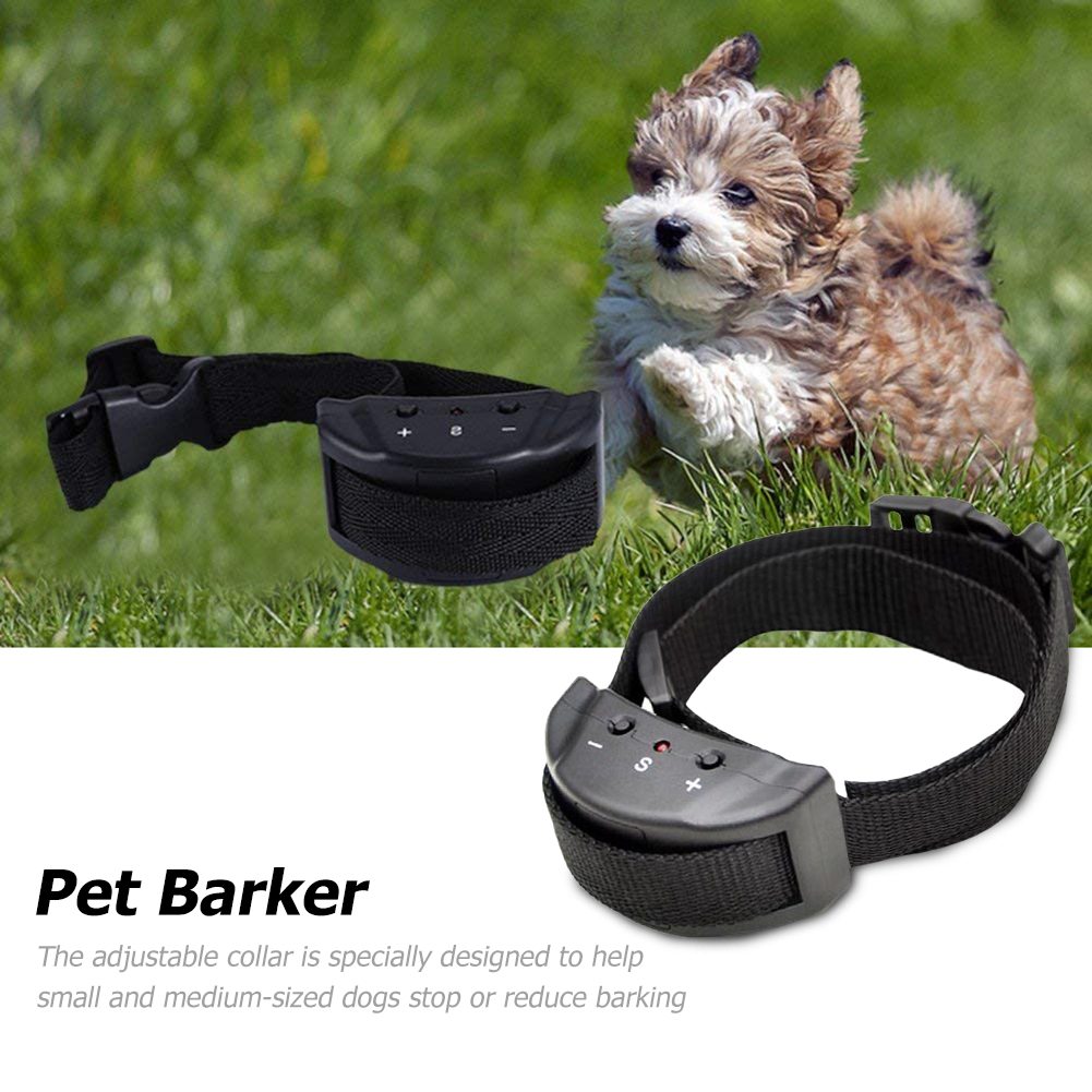Automatic Anti-Bark Collar Adjustable Bark Stop Shock Collar Harmless Electric Dog Training Collar for Small Medium Dogs