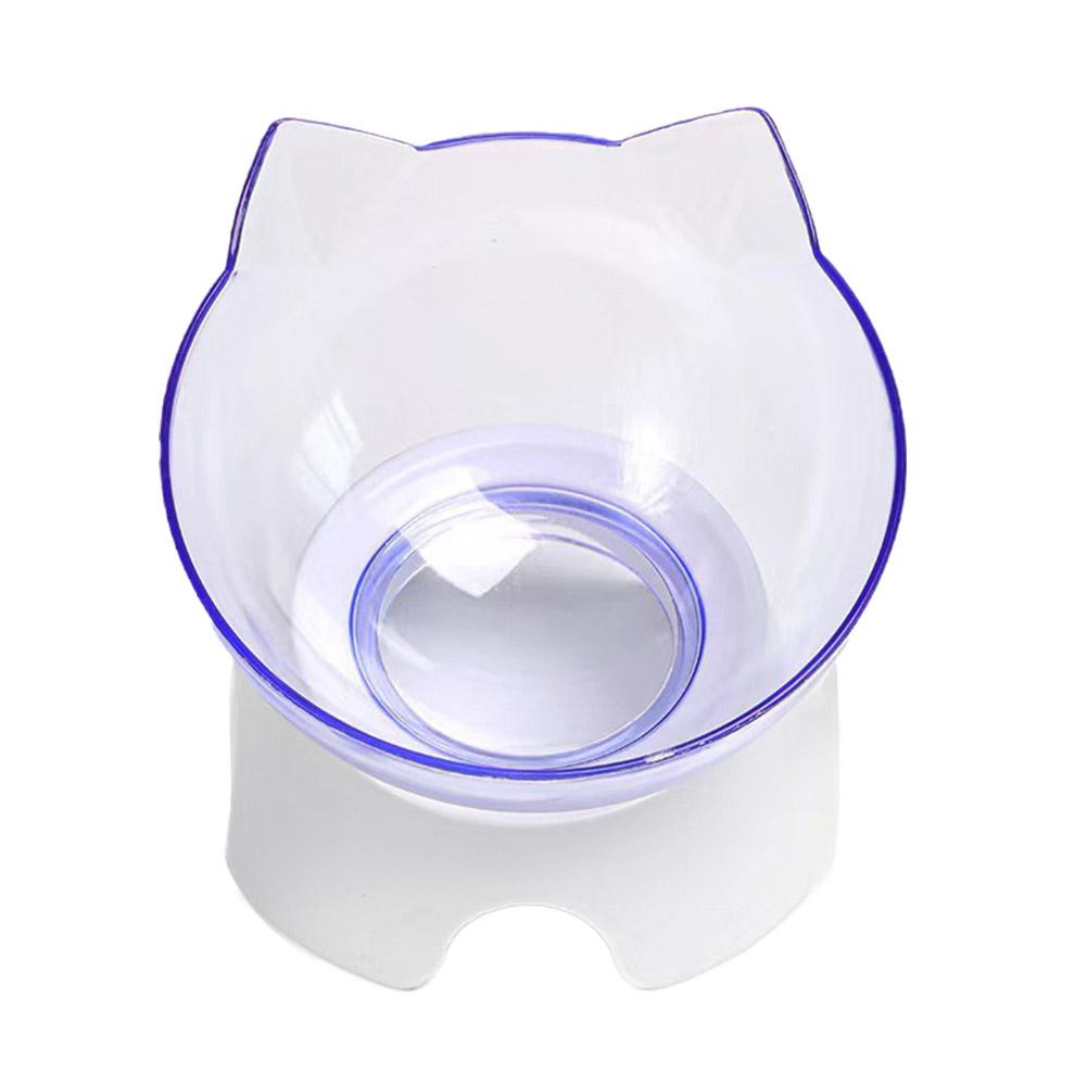 Plastic Tilted Elevated Cat Bowl Pet Food Bowl Tilt Feeding Bottom Protector Pet Antichoking Bowl High Supplies Neck M7Z8