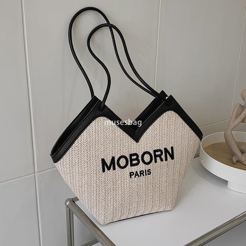 Designer Women's High Quality Retro Multi functional High Grade Grass Woven Bag Summer Fashion Versatile Large Capacity Small and Fashionable Sho