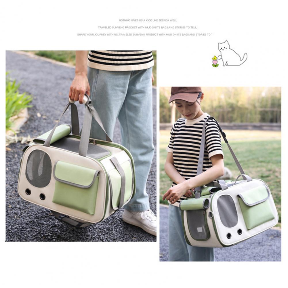 Easy Storage Pet Carrier Foldable Pet Handbag Lightweight Pet Carrier Bag Breathable Travel Bag for Dogs Cats Foldable Durable