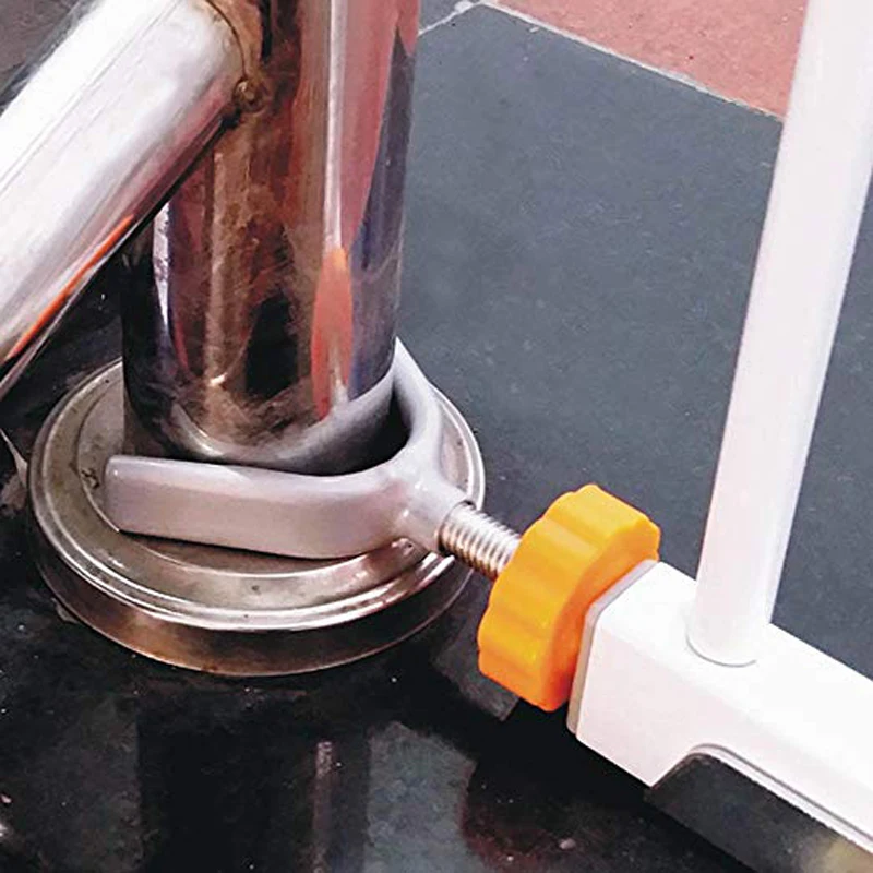 Easy Install Adapter Baby Pet Safety Gate Screw Bolt Stair Banister Threaded Y Spindle Rod Steel Core Fence Doorways